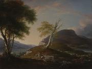 John Trumbull View on the West Mountain Near Hartford Sweden oil painting artist